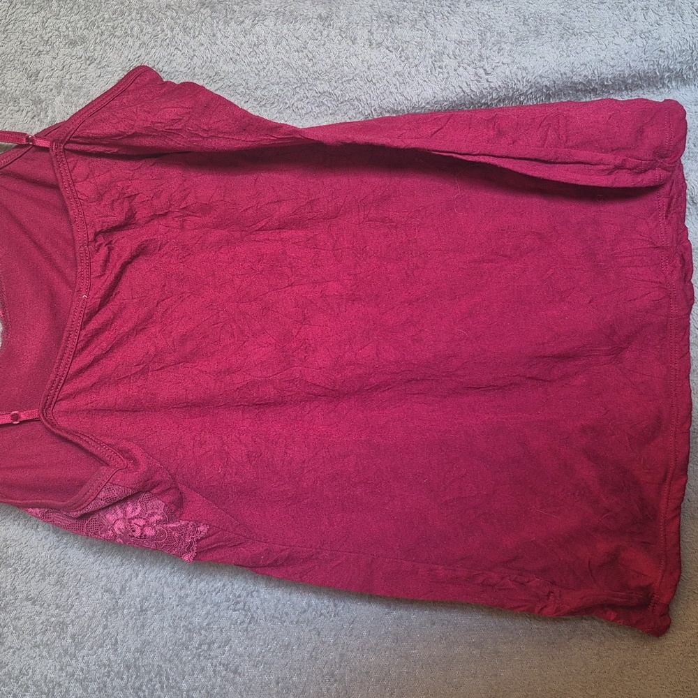 Maurices Burgundy Lace Camisole - Picture 3 of 4